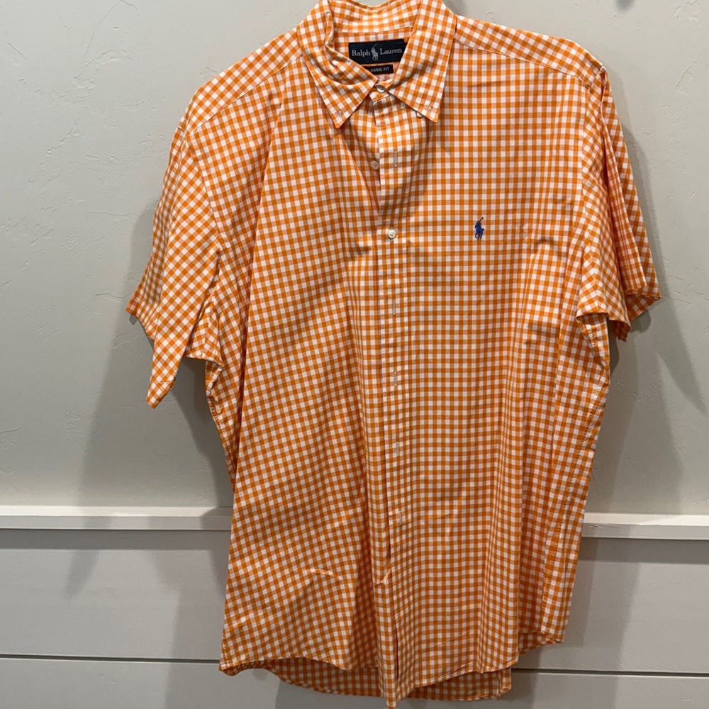 Ralph Lauren Orange Checkered Shirt